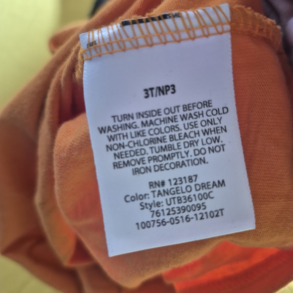 Source Unknown Orange & Black "Mummy's Lil' Man" Long Sleeve Tee - Picture 4 of 4